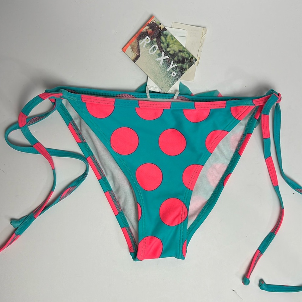 NWT Roxy Bikini Bottom polka dots S